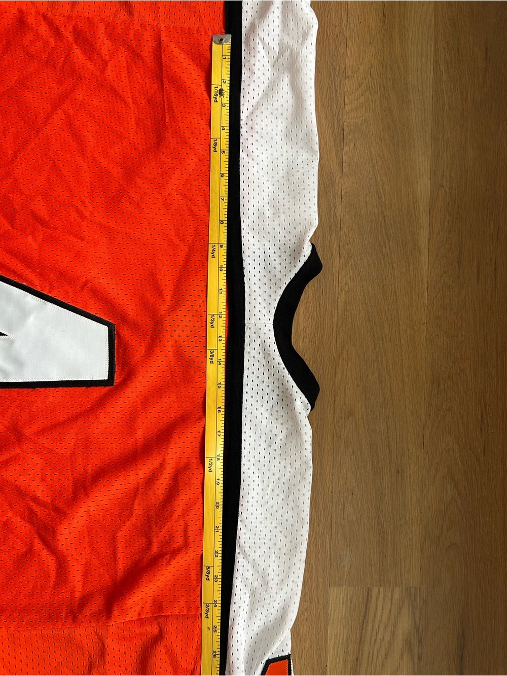 Vintage Abercrombie & Fitch Orange Mesh Hockey Jersey - Picture 5 of 16